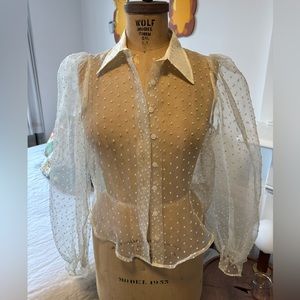 Azalea small sheer blouse